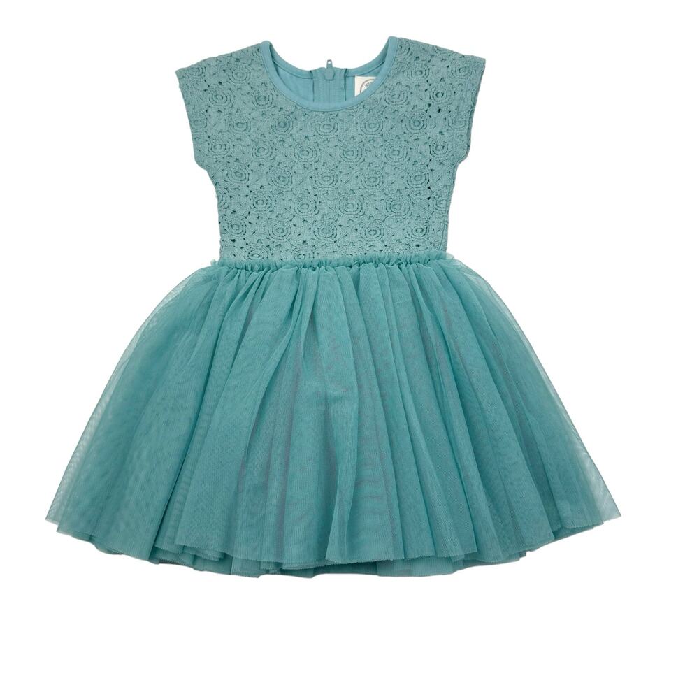 Taylor Joelle Seafoam Tulle Dress